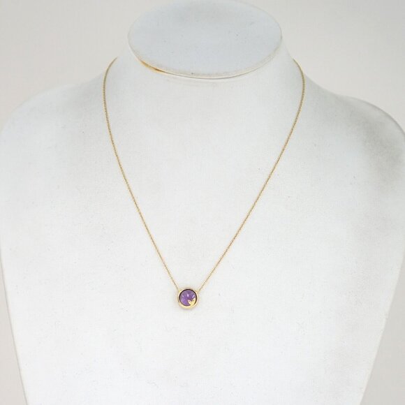 Tiffany & Co. Amethyst Olive Leaf Necklace 18" 18K Yellow Gold 750 Picasso Auth - Picture 1 of 7